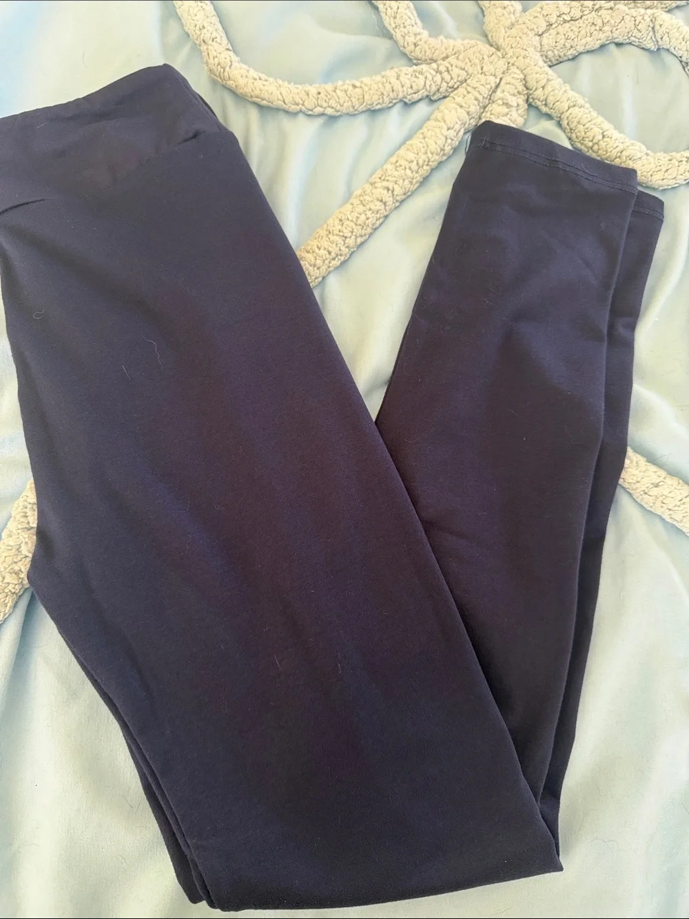 LuLaRoe Solid Navy Kids Leggings - Never been worn - L/XL (8-14)